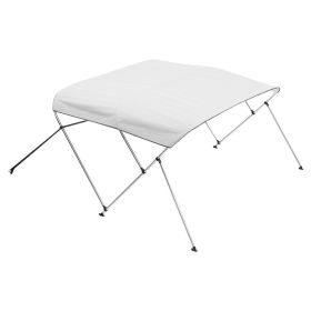 3 Bow Boat Bimini Tops 6'Lx(67"-72")W x 46"H Awning Canopy Light Grey