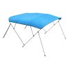4 Bow Boat Bimini Tops 96"Lx(85"-90")W x 54"H Awning Canopy Pacific Blue