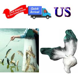 US Folding Fish Sticky Net Three Layer Mesh Nylon Floating Fishing Net Automatically Trap Catch Stick More Fish Easily Portable Folded Reuse Durable )