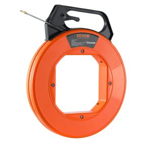 VEVOR Fish Tape, 100 ft, 3/16-inch, Fiberglass Wire Puller with Optimized Housing and Handle, Easy-to-Use Cable Puller Tool, Flexible Wire Fishing To)