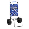 VEVOR Beach Dolly with Big Wheels for Sand, 15.4" x 15.7" Cargo Deck, w/ 10" PE Solid Wheels, 69LBS Loading Capacity Folding Sand Cart, Heavy Duty Ca)