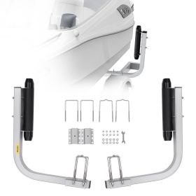 VEVOR Marine Trailer Assistant, 27.6' Flexibly Adjustable Bunk Guide-Ons, Pair of Durable Steel Support Poles, Robust Roller Guide, Suitable for Ski )