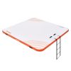 VEVOR Inflatable Floating Dock, 7 x 7FT Inflatable Dock Platform, Non-Slip Water Floating Dock Mat with Portable Carrying Bag & Detachable Ladder, Fl)