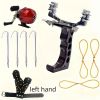 11pcs fish shooting set, iron catapult fishing slingshot scroll - high-power slingshot fishing gear and shooting ability - long-lasting performance a)