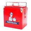 Yakimoto Classic Retro Metal Ice Chest, Multifunctional Portable Cooler With Bottle Opener 13L (14Qt), Keep Cold For A Long Time For Camping, Party, )