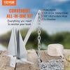VEVOR Fluke Style Anchor Kit, 13 LBS Hot-Dipped Galvanized Steel Fluke Anchor with 7.9' Chain, 101' Rope and Two 0.4" Shackles, Marine Boat Anchor fo)