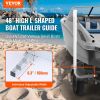 VEVOR Marine Trailer Guide Set, 48'' Flexibly Adjustable Poles, Pair of Steel Supports with PVC Coating, Ideal for Ski, Fishing, and Sailboat Transpo)