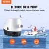 VEVOR Bilge Pump, 750GPH 12V Automatic Submersible Boat Bilge Water Pump with Float Switch, 0.7" Outlet Diameter, Small Boat Bilge Pump, Marine Elect)
