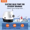 VEVOR Bilge Pump, 1100GPH 12V Automatic Submersible Boat Bilge Water Pump with Float Switch, 1.1" Outlet Diameter, Small Boat Bilge Pump, Marine Elec)
