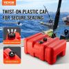 VEVOR Marine Fuel Tank, 14.53 Gallon/55L, Portable Boat Fuel Gas Tank for Outboard Engine Boats, Plastic Outboard Marine Boat Fuel Tank with Hose, Ea)