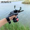 11pcs fish shooting set, iron catapult fishing slingshot scroll - high-power slingshot fishing gear and shooting ability - long-lasting performance a)