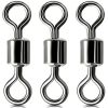 100pcs/pack Stainless Steel Rolling Swivel Connector; 30Lb-1322 Lb High Strength Fishing Rolling Barrel Swivels Fishing Tackle Accessories For Saltwa)